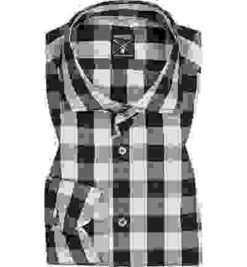 Van Laack Hemd, Tailor Fit, Baumwolle, Blau Kariert -Milestone Shop 401332 norm 1