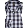 Van Laack Hemd, Tailor Fit, Baumwolle, Blau Kariert -Milestone Shop 401332 norm