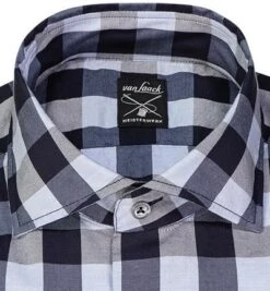Van Laack Hemd, Tailor Fit, Baumwolle, Blau Kariert -Milestone Shop 401332 norm2