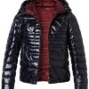 Emporio Armani Daunenjacke, Mikrofaser Wasserabweisend, Marine -Milestone Shop 401607 norm
