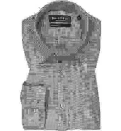 Marc O'Polo Hemd, Regular Fit, Bio Baumwolle, Grün-braun Gemustert -Milestone Shop 401854 norm 1