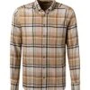 Daniel Hechter Hemd, Regular Fit, Baumwolle, Beige Kariert -Milestone Shop 401947 norm