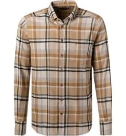 Daniel Hechter Hemd, Regular Fit, Baumwolle, Beige Kariert