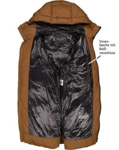 Marc O'Polo Daunenjacke, Mikrofaser, Dunkelbraun -Milestone Shop 402469 norm3