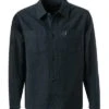 Fred Perry Overshirt, Baumwolle-Wolle, Anthrazit -Milestone Shop 402864 norm