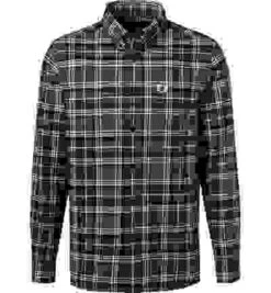 Fred Perry Hemd, Baumwolle, Grau Kariert -Milestone Shop 402909 norm 1