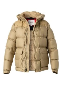 Woolrich Daunenjacke, Mikrofaser, Sand