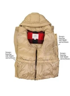 Woolrich Daunenjacke, Mikrofaser, Sand -Milestone Shop 403274 norm3