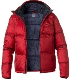 Hackett Daunenjacke, Mikrofaser, Dunkelrot