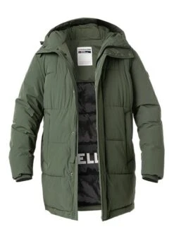 Strellson Steppjacke, Mikrofaser Wasserdicht, Dunkelgrün