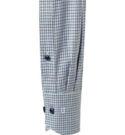 OLYMP Hemd, Modern Fit, Baumwoll-Stretch Geruchshemmend, Limone-blau Kariert -Milestone Shop 404342 norm2