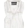 Marc O'Polo Hemd, Relaxed Fit, Bio Baumwolle, Weiß Gestreift -Milestone Shop 404705 norm