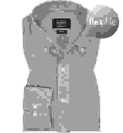 Hackett Hemd, Slim Fit, Piqué, Grau Meliert 6 Hackett Hemd, Slim Fit, Piqué, Grau Meliert – Bild 4