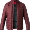 Hugo Steppjacke, Mikrofaser Waserabweisend, Weinrot -Milestone Shop 405110 norm