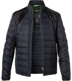 Boss Green Daunenjacke, Mikrofaser Wasserabweisend, Dunkelblau