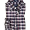 Gant Hemd, Baumwolle, Navy-bordeaux Kariert -Milestone Shop 405483 norm