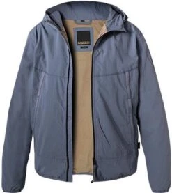 Napapijri Jacke, Regular Fit, Fleece Comfortemp®, Blau