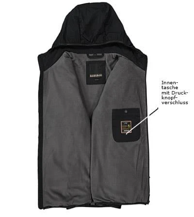Napapijri Jacke, Regular Fit, Fleece Comfortemp®, Schwarz 4 Napapijri Jacke, Regular Fit, Fleece Comfortemp®, Schwarz – Bild 2