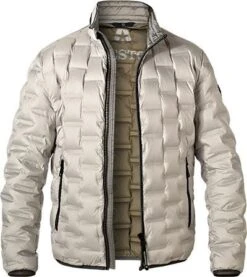 MILESTONE Daunenjacke MS Salino, Mikrofaser, Pastellgrau