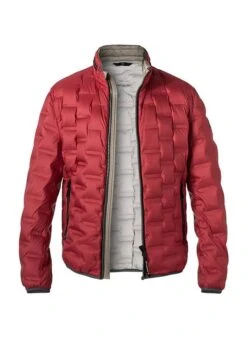 MILESTONE Daunenjacke MS Salino, Mikrofaser, Dunkelrot