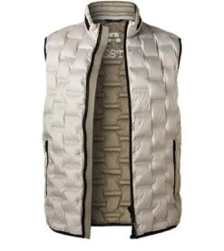 MILESTONE Daunenweste MS Mavis, Mikrofaser, Pastellgrau