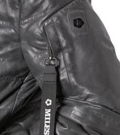 MILESTONE Lederblouson MS Aron, Lammnappa Sorona®, Dunkelgrau -Milestone Shop 406180 norm5