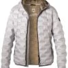 MILESTONE Daunenjacke MS Carson, Mikrofaser, Pastellgrau -Milestone Shop 406193 norm