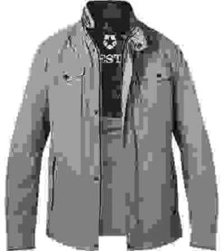 MILESTONE Jacke MS-Caruso, Mikrofaser Halbgefüttert, Greige -Milestone Shop 406276 norm 1