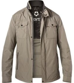 MILESTONE Jacke MS-Caruso, Mikrofaser Halbgefüttert, Greige