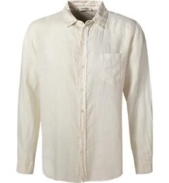 Hemd, Reines Leinen, Creme