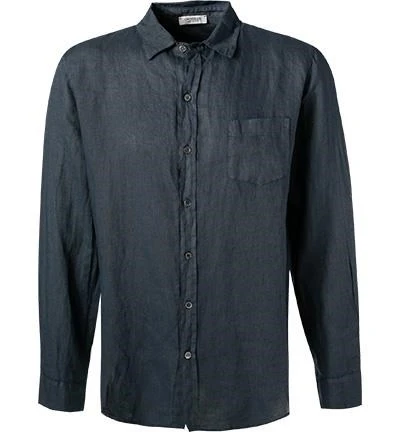 Hemd, Reines Leinen, Dunkelblau 3 Hemd, Reines Leinen, Dunkelblau