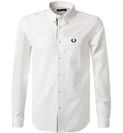 Fred Perry Hemd, Baumwolle, Schneeweiß