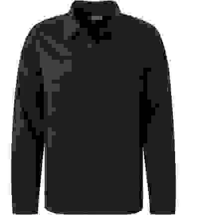 OLYMP Overshirt, Body Fit, Baumwolle-Leinen, Schwarz 5 OLYMP Overshirt, Body Fit, Baumwolle-Leinen, Schwarz – Bild 3