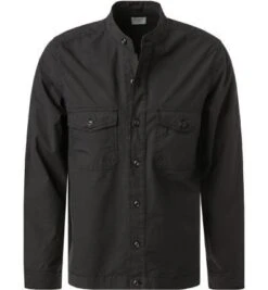 OLYMP Overshirt, Body Fit, Baumwoll-Stretch, Schwarz