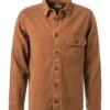 OLYMP Overshirt, Body Fit, Baumwolle-Leinen, Braun -Milestone Shop 407798 norm