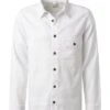 OLYMP Overshirt, Body Fit, Baumwolle-Leinen, Weiß -Milestone Shop 407799 norm