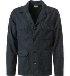 OLYMP Overshirt, Body Fit, Baumwolle, Marineblau