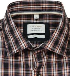 OLYMP Hemd, Body Fit, Baumwolle, Schwarz Kariert -Milestone Shop 407829 norm2