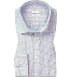 Seidensticker Hemd, Slim Fit, Bio Baumwolle, Bleu-kiwi