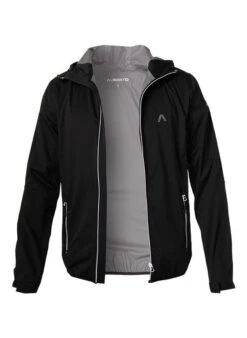 Jacke Jonah, Mikrofaser Wasserdicht, Schwarz