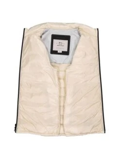 Woolrich Daunenweste, Mikrofaser, Creme -Milestone Shop 408792 norm3