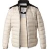 Woolrich Daunenjacke, Mikrofaser, Creme -Milestone Shop 408815 norm