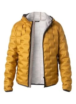 MILESTONE Daunenjacke MS Carson, Mikrofaser, Senfgelb