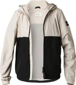 Calvin Klein Jacke, Mikrofaser, Hellbeige-schwarz