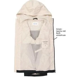 Calvin Klein Jacke, Mikrofaser, Hellbeige-schwarz -Milestone Shop 408950 norm3