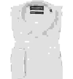 Marc O'Polo Hemd, Regular Fit, Bio Baumwolle, Weiß-hellbraun Kariert -Milestone Shop 409102 norm 1