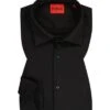 Hugo Hemd, Slim Fit, Jersey, Schwarz -Milestone Shop 409414 norm