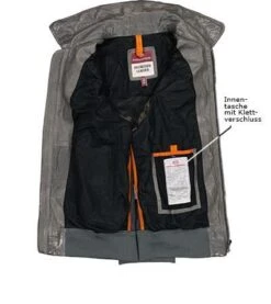 PARAJUMPERS Lederblouson, Lammleder, Grau -Milestone Shop 409637 norm3