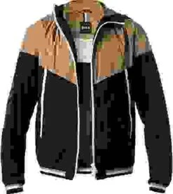 Jacke, Mikrofaser, Camel-schwarz -Milestone Shop 409662 norm 1