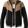Jacke, Mikrofaser, Camel-schwarz -Milestone Shop 409662 norm